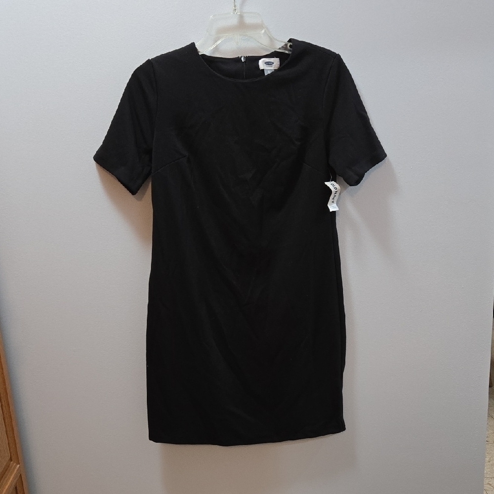 Old Navy Classic Womens Black Mini Sheath Shift Dress XS NWT - Picture 1 of 5